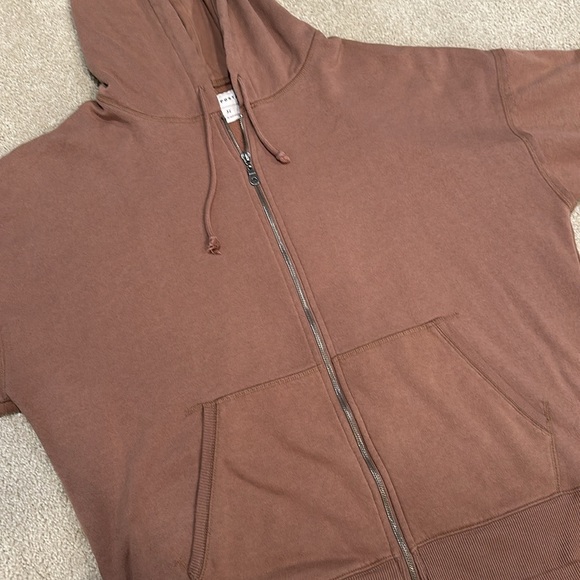 Aeropostale Tops - Aeropostale Brown Zip Up Hoodie